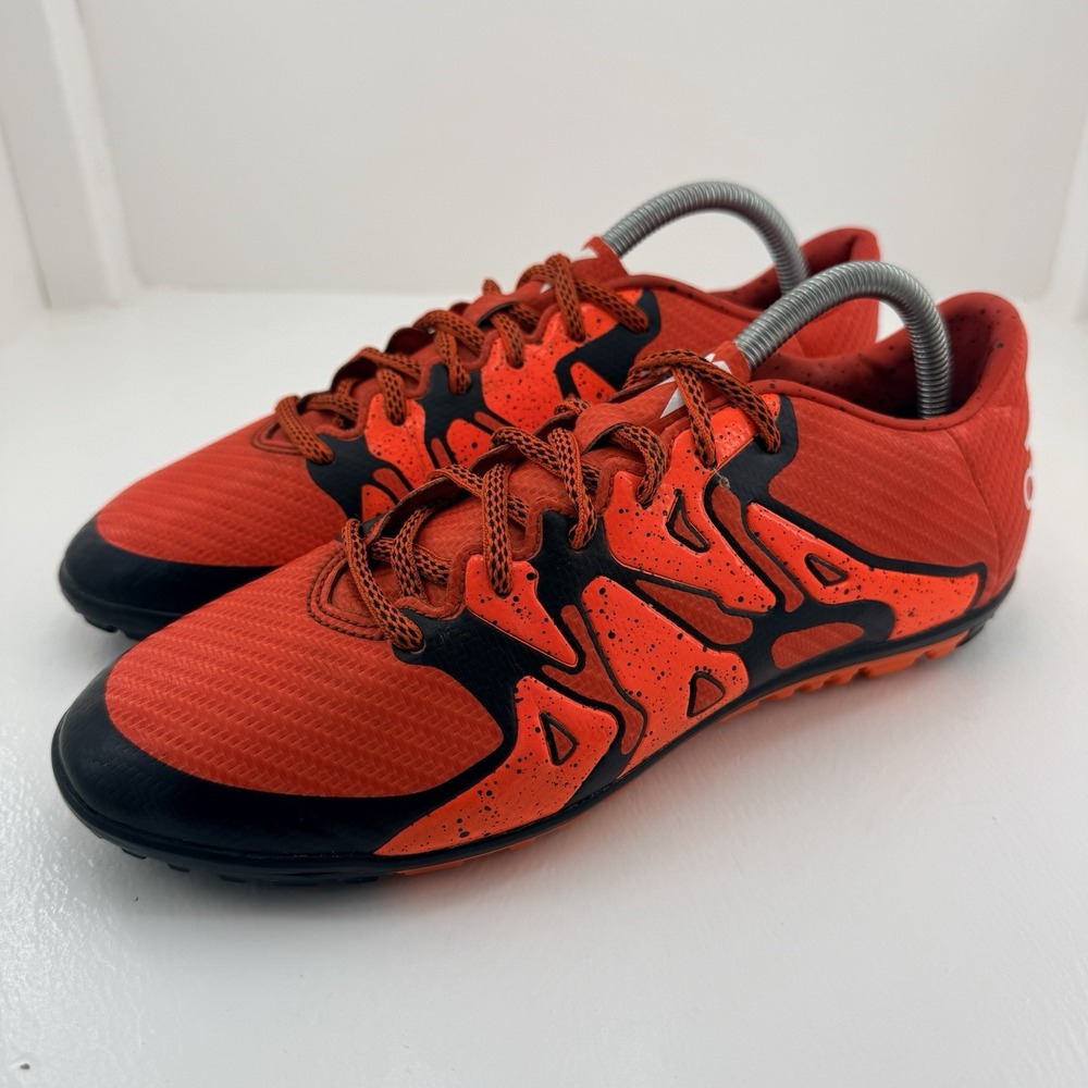 Adidas X 15.3 IC Mens Size 8.5 Orange Black Indoor Soccer Shoes Futsal Sneakers